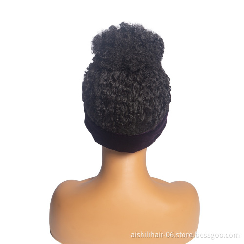 Aishili top quality purple headband wig grip headband wigs for black women